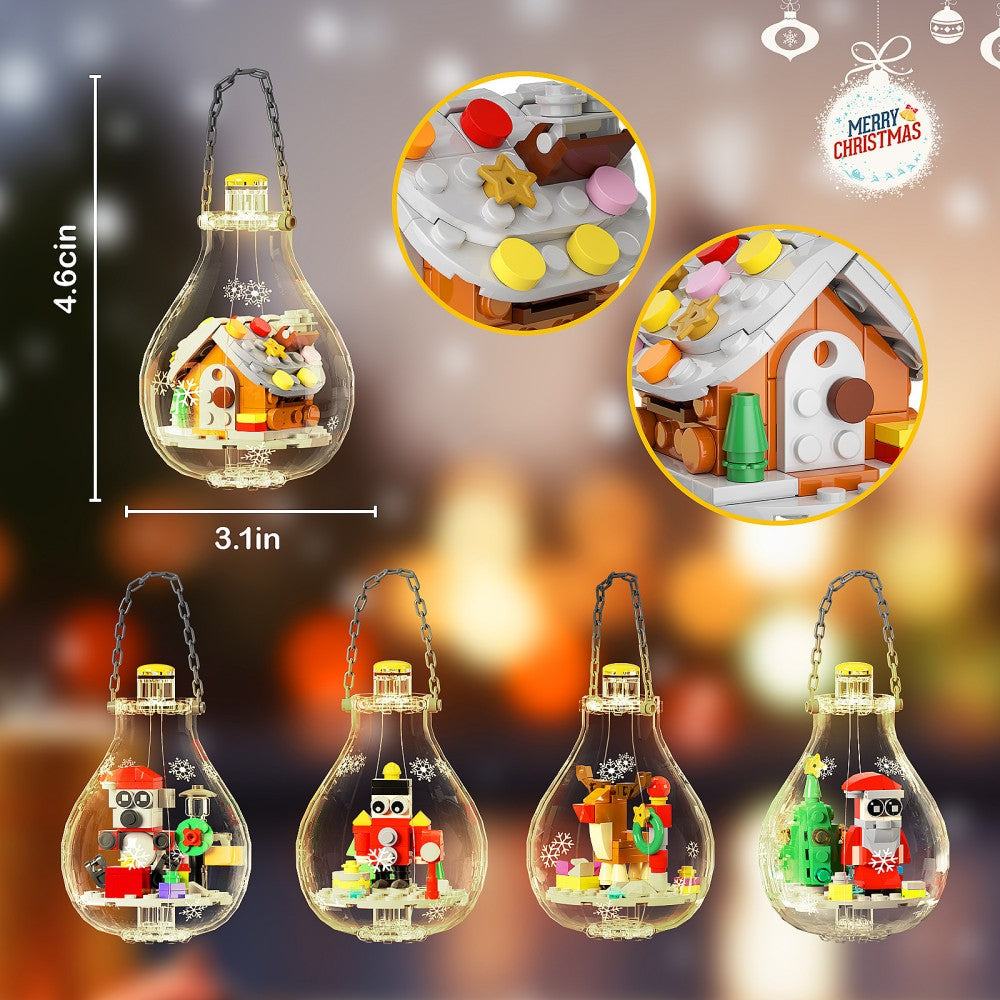 Christmas Building Block Ornament Christmas Tree Block Balls Christmas Gift for Family