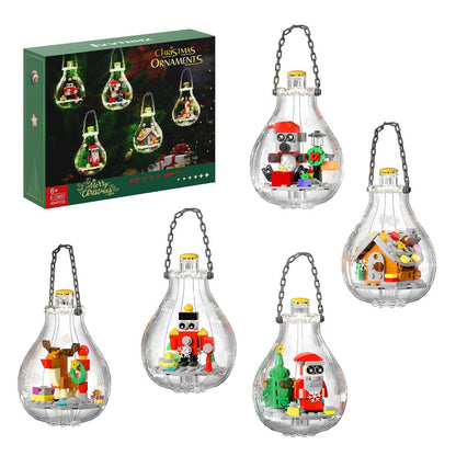 DIY Christmas Tree Block Ornament Kit Christmas Building Block Ornament Christmas Gift for Kids