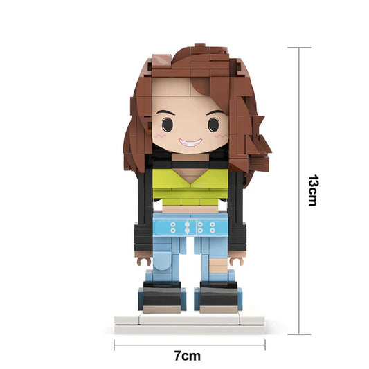 Surprise Gifts for Kids Full Body Customizable 1 Person Brick Figures Custom Cute Brick Figures