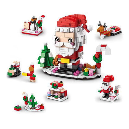 Santa Brick Figures  Surprise Blind Box  24 Calendar Countdown Gift Box Nutcracker Brick Figures Blind Box