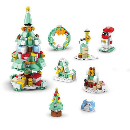 Santa Brick Figures  Surprise Blind Box  24 Calendar Countdown Gift Box Nutcracker Brick Figures Blind Box