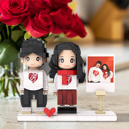 Surprise Gifts: Customized Duddu Brick Figures DIY handmade gifts with customized figures ornaments for Anniversary