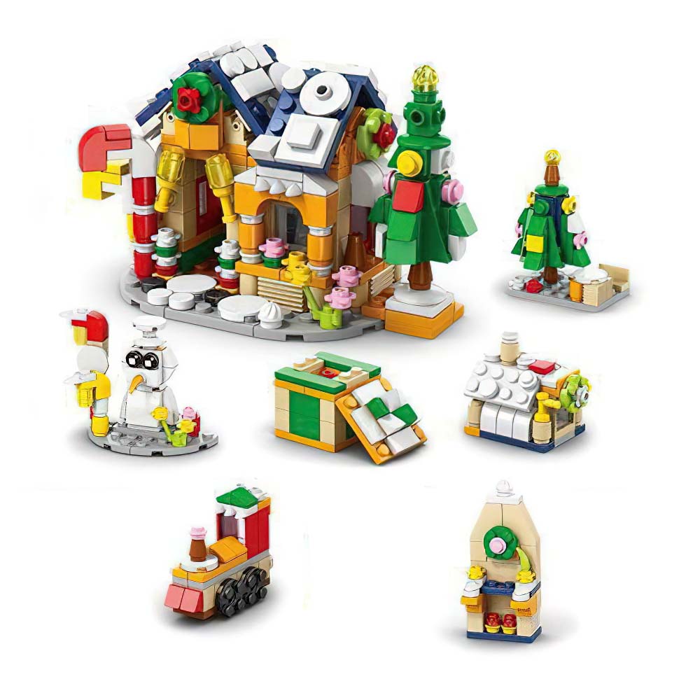 Santa Brick Figures  Surprise Blind Box  24 Calendar Countdown Gift Box Nutcracker Brick Figures Blind Box