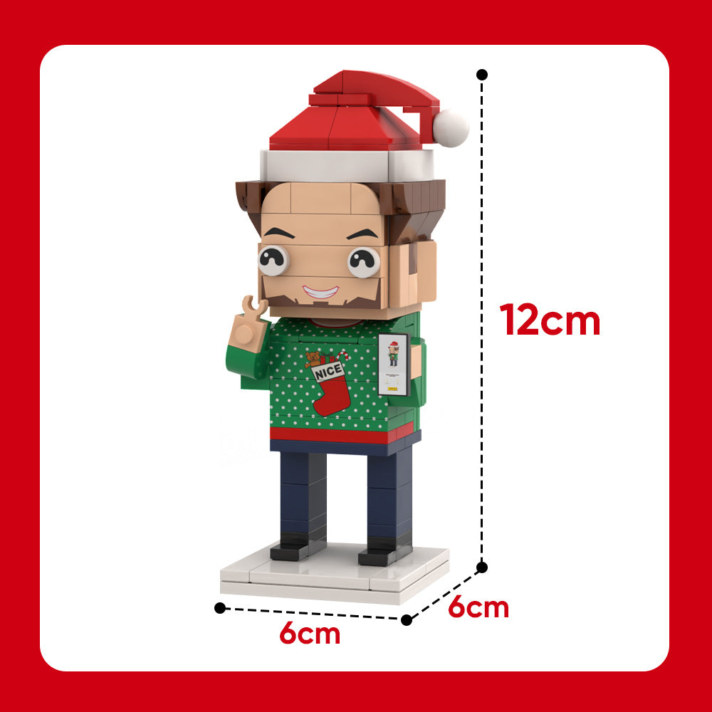 A Surprise Gift for Boss Full Body Customizable 1 Person Custom Brick Figures Small Particle Block Toy