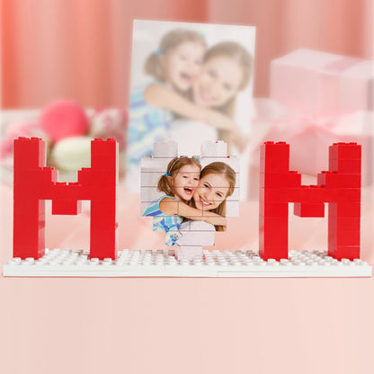 Personalized Mom Photo Building Brick Puzzles Photo Block Mother's Day Gifts