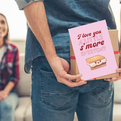 Funny I Love You S'more Cute Pun Valentine's Day Card