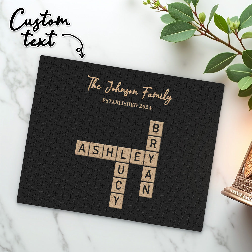 Custom Word Puzzle Photo Building Blocks Customizable Word Connect Brick Puzzle