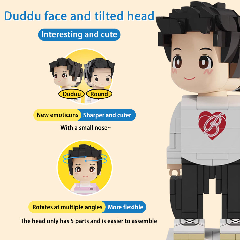 Surprise Gifts: Customized Duddu Brick Figures DIY handmade gifts with customized figures ornaments for Anniversary