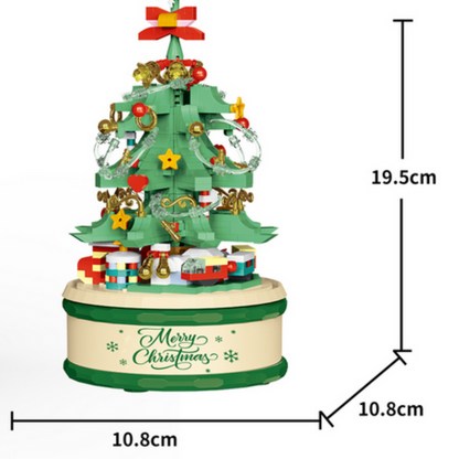 Christmas Tree Themed Building Block Set Creative DIY Christmas Gift for Kids or Friends