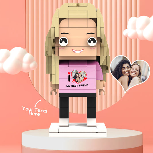 Valentine's Day Gifts Custom Brick Figures Personlized Poto & Text Brick Figures My Best XXX Brick Figures