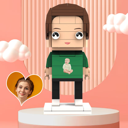 Custom Brick Figures Personlized Photo Brick Figures Gifts for Her