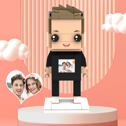 Valentine's Day Gifts Custom Brick Figures Personlized Photo on Brick Figures