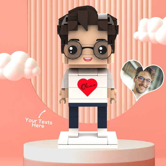 Valentine's Day Gifts Custom Brick Figures Personlized Name Brick Figures