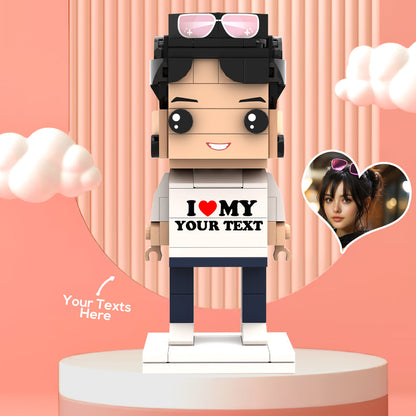 Valentine's Day Gifts Custom Brick Figures Personlized Text Brick Figures I LOVE My XXX Brick Figures