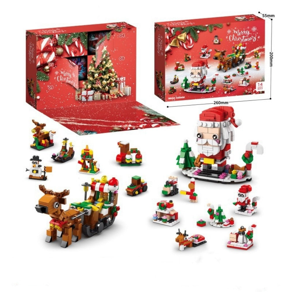 Christmas Building Blocks 12 Day Countdown Calendar Gift Box for 6-12 Year Olds 6 in 1 Christmas Gifts