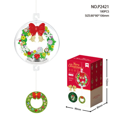 Christmas Building Block Ornament Christmas Block Balls Gift for Kids