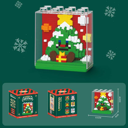 Christmas Themed Square Building Block Set Creative Christmas Gift for Kids or Friends