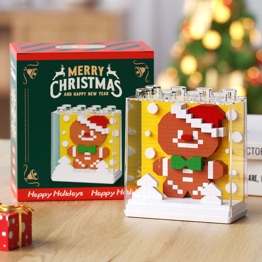 Christmas Themed Square Building Block Set Creative Christmas Gift for Kids or Friends