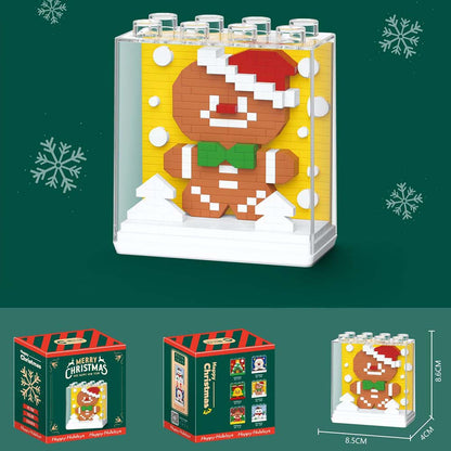 Christmas Themed Square Building Block Set Creative Christmas Gift for Kids or Friends