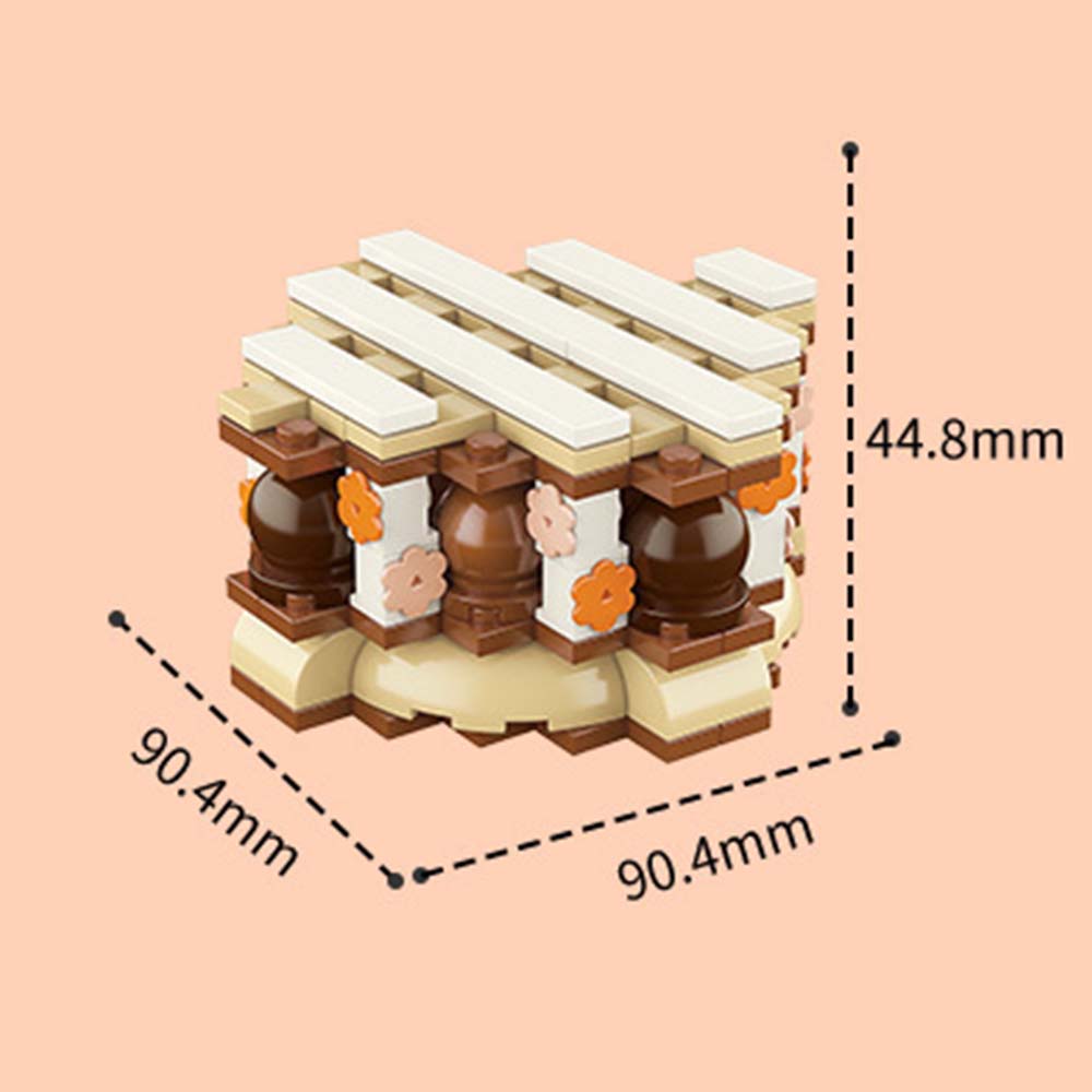 Dessert Cake Themed Building Block Set Creative DIY Assembling Toy Gift for Kids or Friends