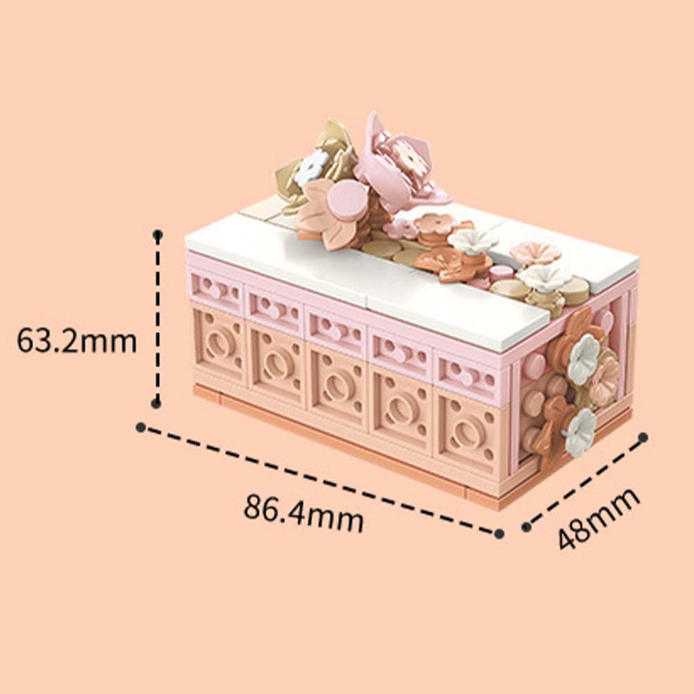 Dessert Cake Themed Building Block Set Creative DIY Assembling Toy Gift for Kids or Friends