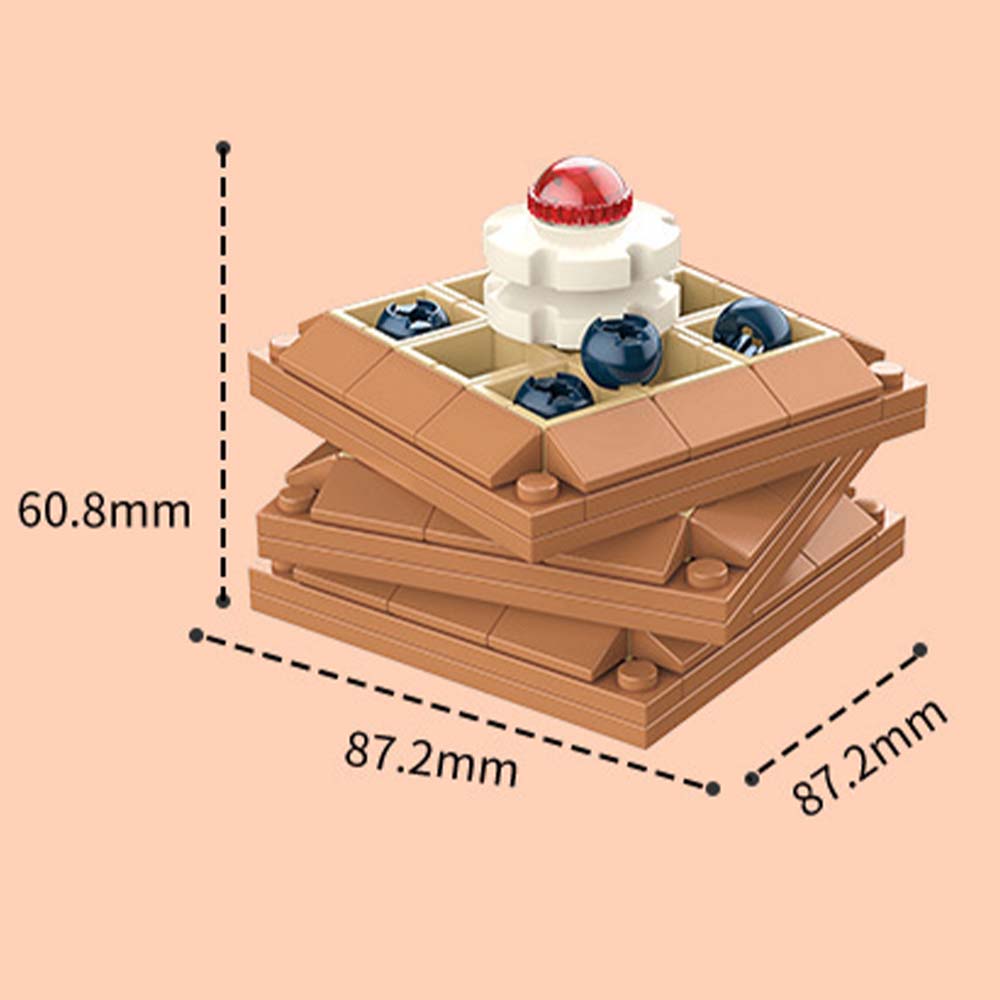 Dessert Cake Themed Building Block Set Creative DIY Assembling Toy Gift for Kids or Friends