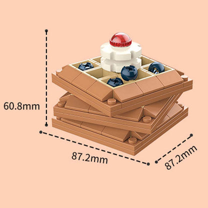 Dessert Cake Themed Building Block Set Creative DIY Assembling Toy Gift for Kids or Friends