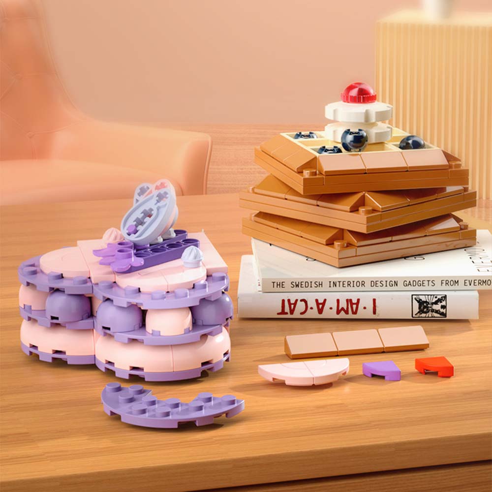 Dessert Cake Themed Building Block Set Creative DIY Assembling Toy Gift for Kids or Friends