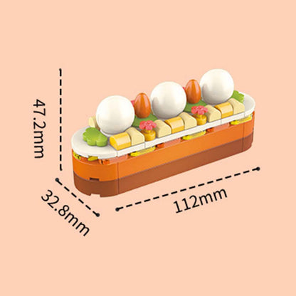 Dessert Cake Themed Building Block Set Creative DIY Assembling Toy Gift for Kids or Friends