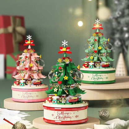 Christmas Tree Themed Building Block Set Creative DIY Christmas Gift for Kids or Friends