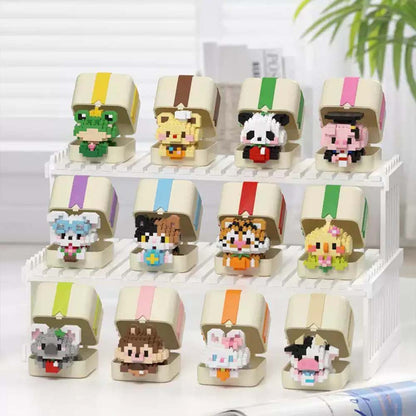 Custom Animals Characters Box Themed DIY Building Block Box Set Creative Gift for Kids or Friends