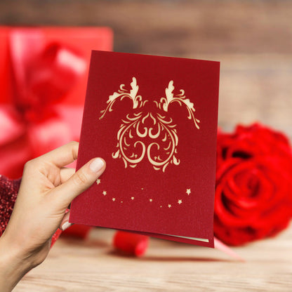 Valentine's Day Love Tree 3D Pop Up Greeting Card