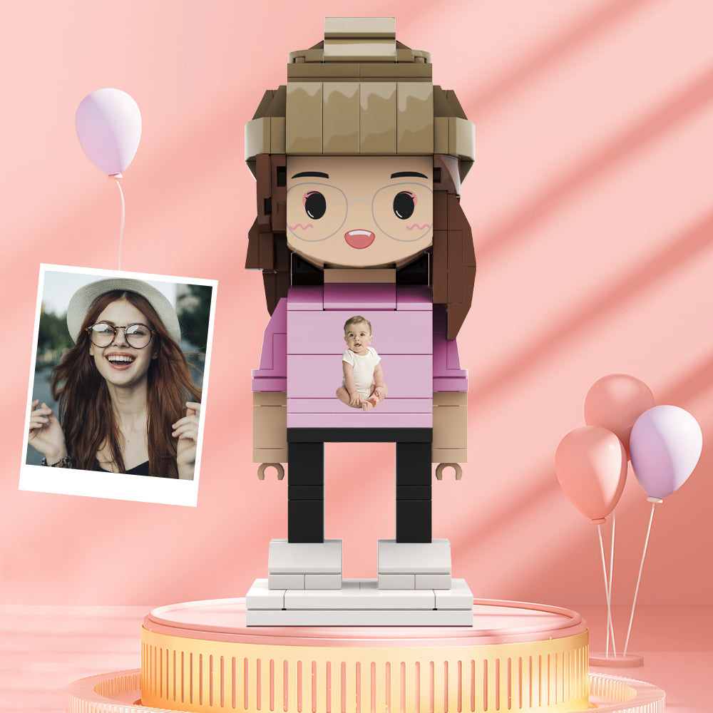 Custom Brick Figures Personlized Photo Brick Figures Gifts for Her