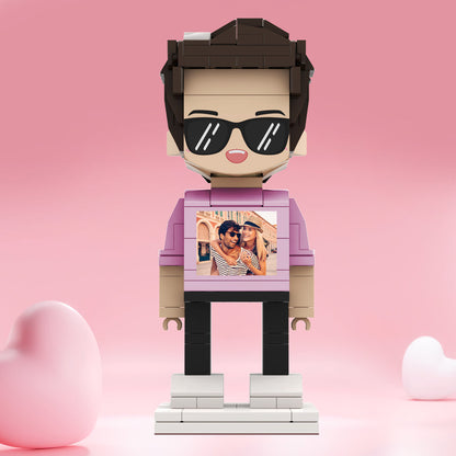 Valentine's Day Gifts Custom Brick Figures Personlized Photo on Brick Figures