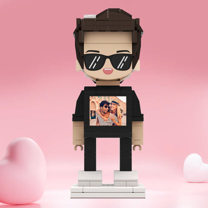 Valentine's Day Gifts Custom Brick Figures Personlized Photo on Brick Figures