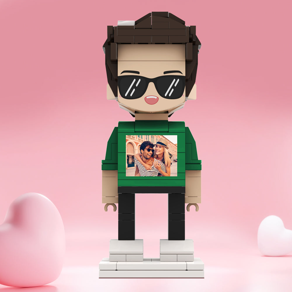 Valentine's Day Gifts Custom Brick Figures Personlized Photo on Brick Figures