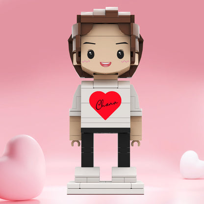 Valentine's Day Gifts Custom Brick Figures Personlized Name Brick Figures