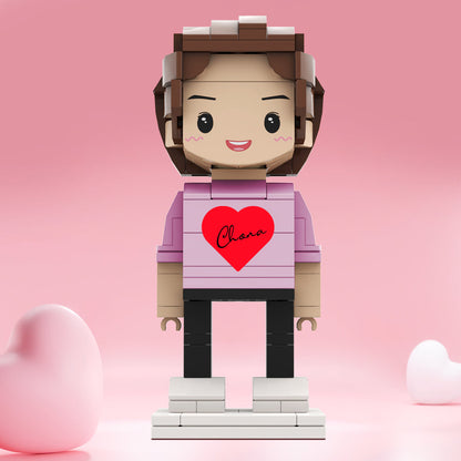 Valentine's Day Gifts Custom Brick Figures Personlized Name Brick Figures