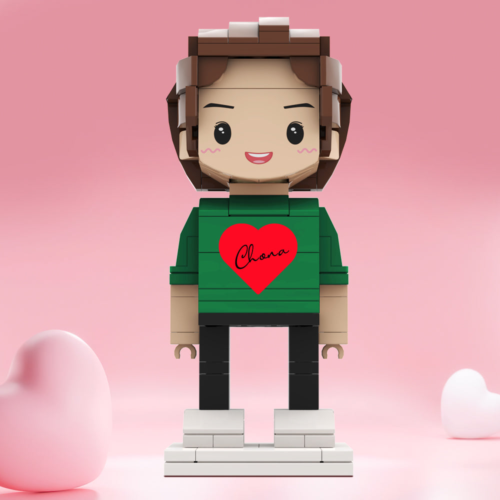 Valentine's Day Gifts Custom Brick Figures Personlized Name Brick Figures