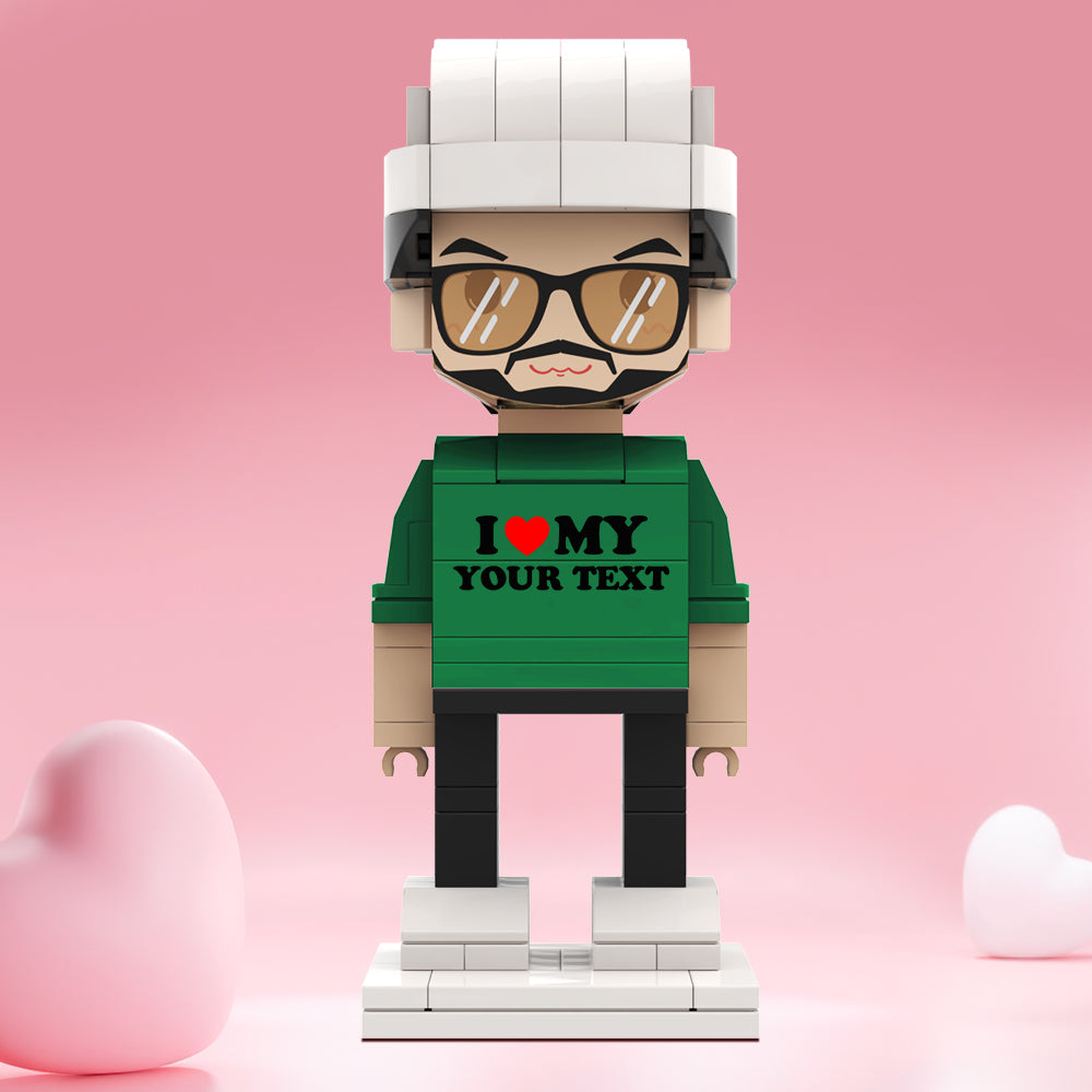 Valentine's Day Gifts Custom Brick Figures Personlized Text Brick Figures I LOVE My XXX Brick Figures