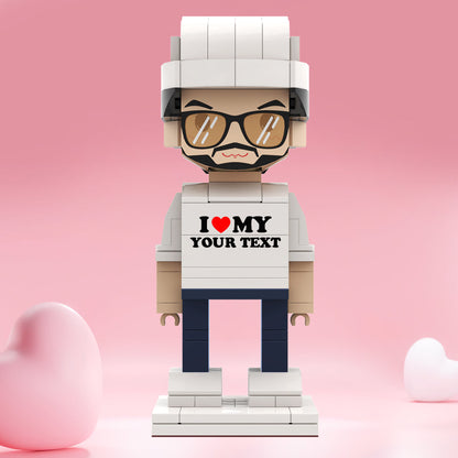 Valentine's Day Gifts Custom Brick Figures Personlized Text Brick Figures I LOVE My XXX Brick Figures