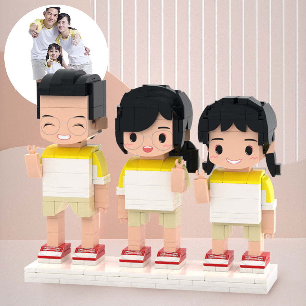 Custom Brick Figures Full Body Small Particle Block Toy