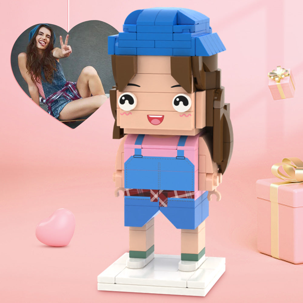 Valentine's Day Gifts Full Body Customizable 1 Person Brick Figures Custom Brick Figures Personalized Small Particle Block Toy