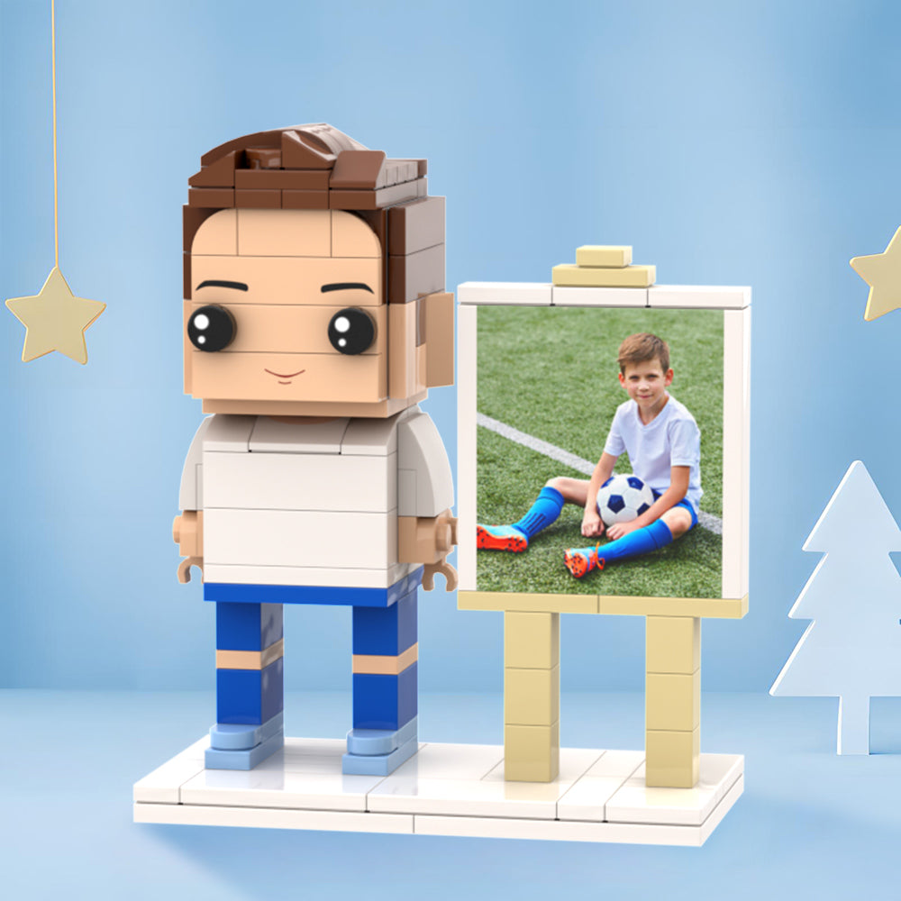 Surprise Gifts for Kids Full Body Customizable 1 Person Custom Brick with Frame Figures Small Particle Block Toy